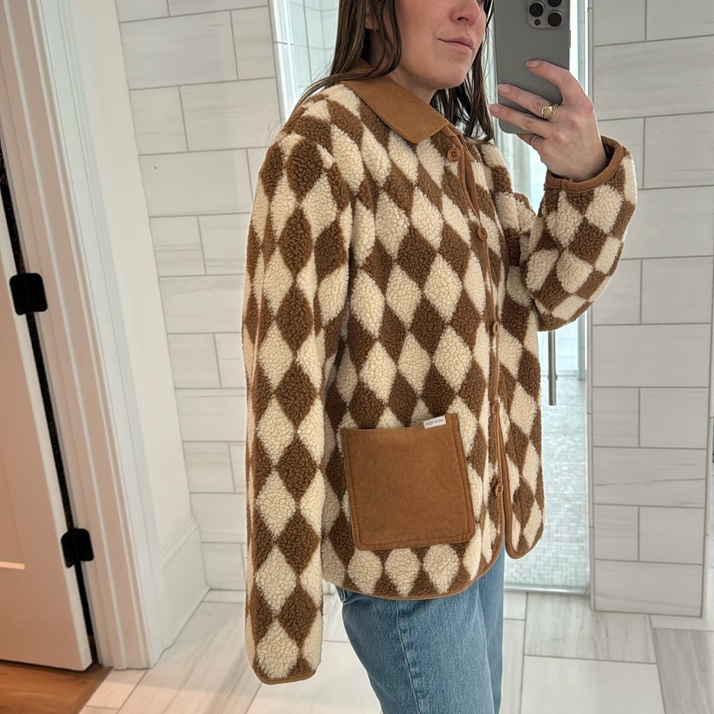 Brixton Wylie Sherpa Jacket - NWT. Size Small